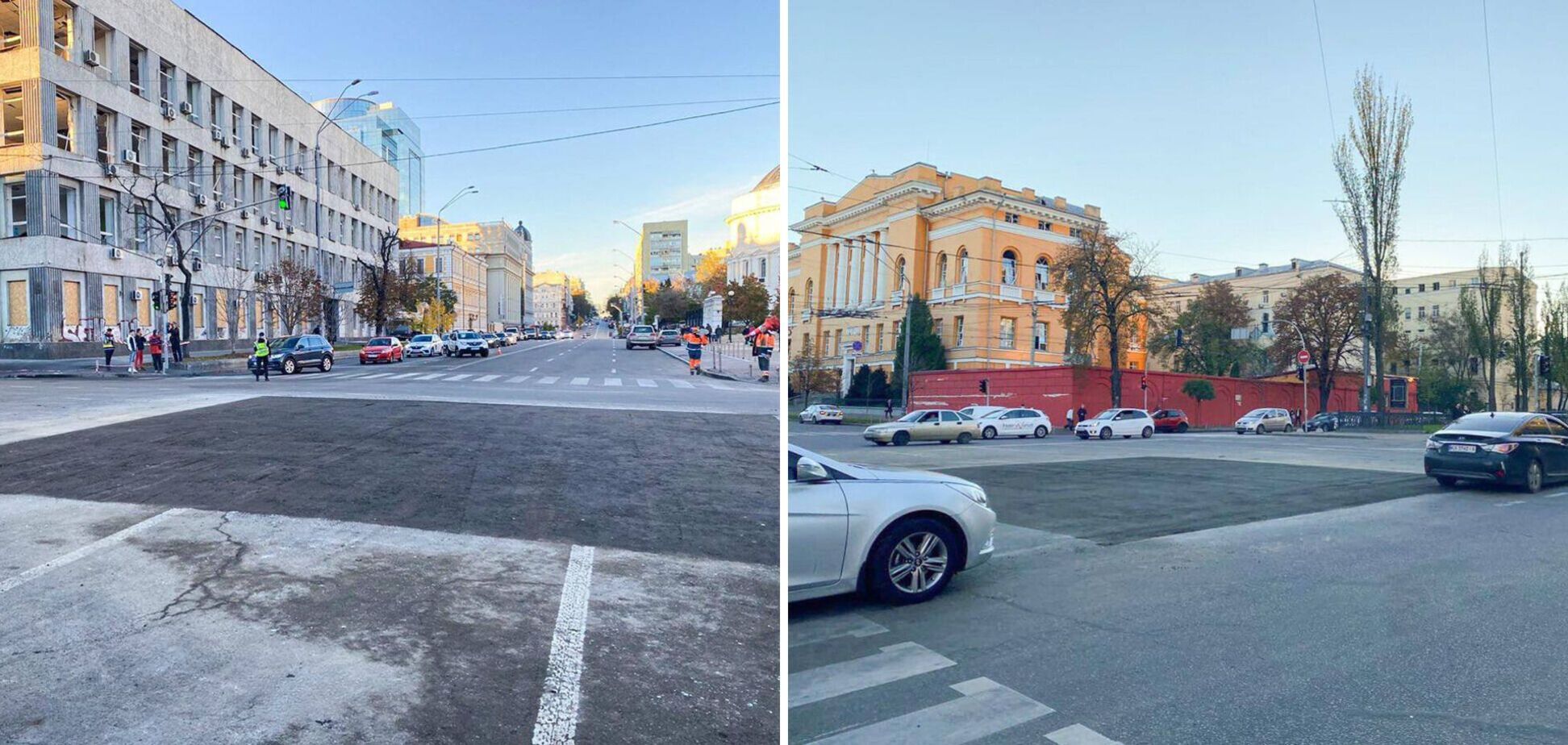 Движение на бульваре Шевченко и улице Владимирской полностью восстановили, – Кличко