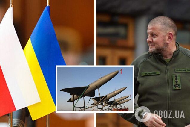 Залужний подякував Польщі за підготовку українських зенітників: збили 9 із 11 іранських Shahed-136