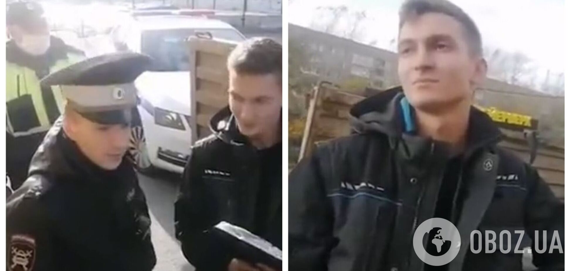 'Не соромно?' У Росії силовики хотіли вручити повістку чоловіку, але той поставив їх на місце. Відео