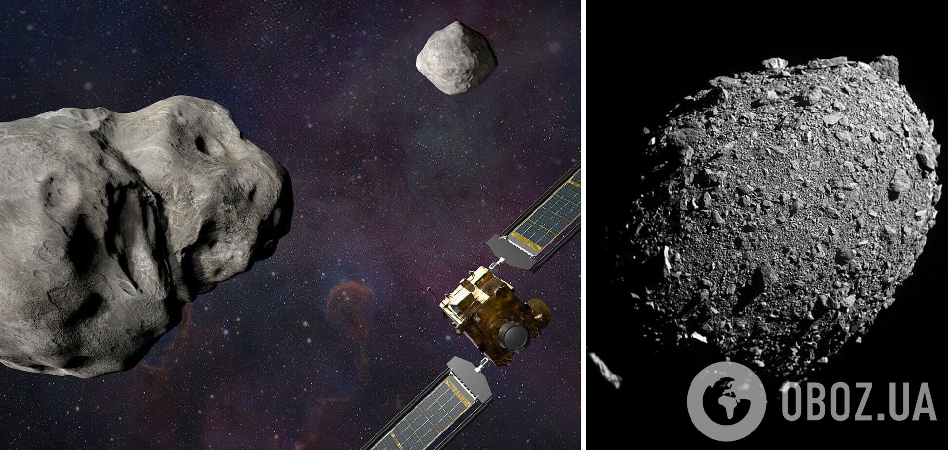 NASA: впервые в истории космический аппарат DART изменил орбиту астероида