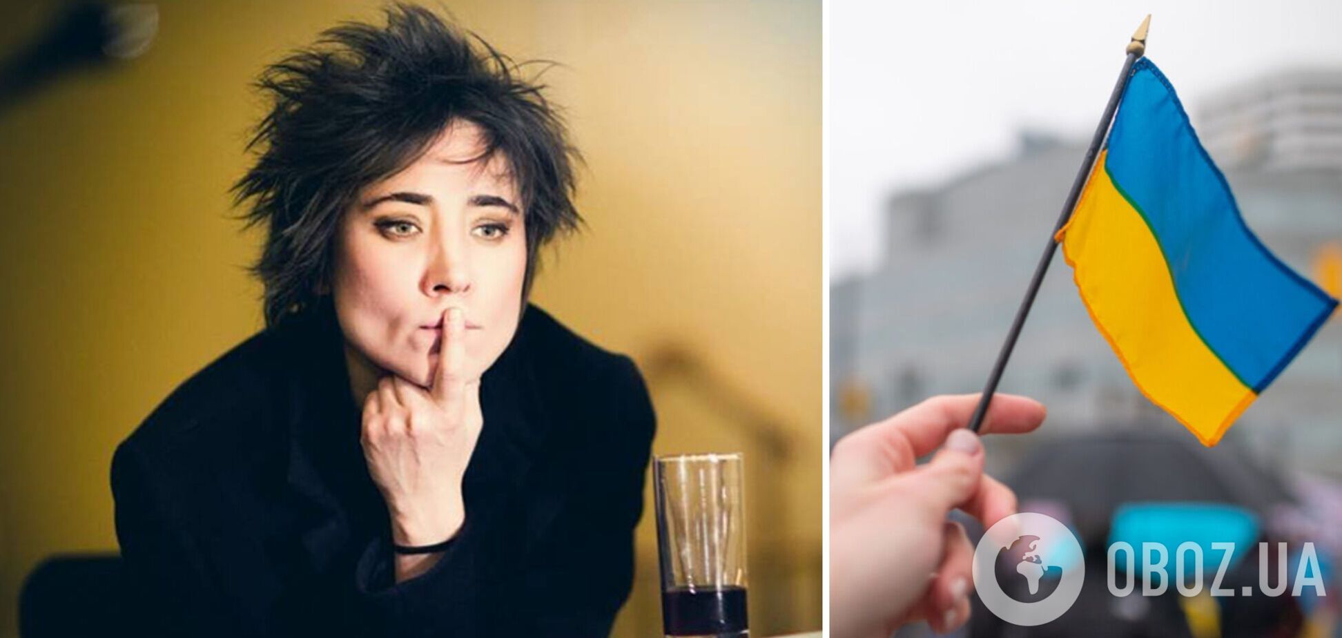 'Забрала за лаштунки з кам'яним обличчям': українка розповіла про дивну реакцію Земфіри на український прапор на концерті. Відео