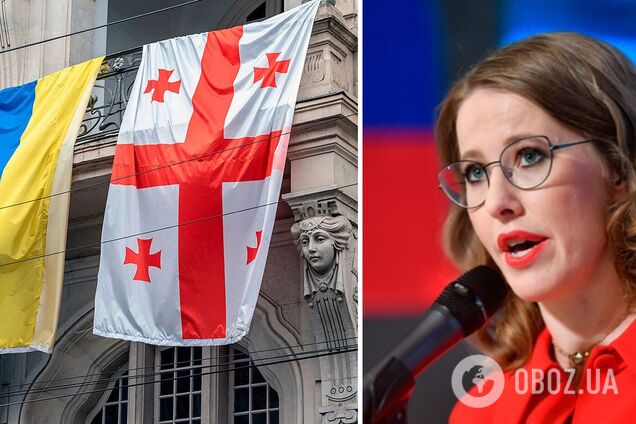 'Кожна імперія приречена на крах': грузини послали Собчак слідом за російським кораблем