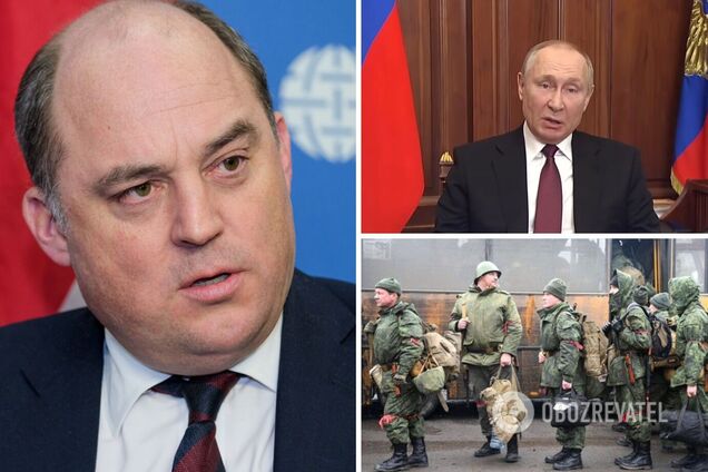 'Путин не собирается останавливаться': министр обороны Британии дал прогноз о продолжительности войны в Украине