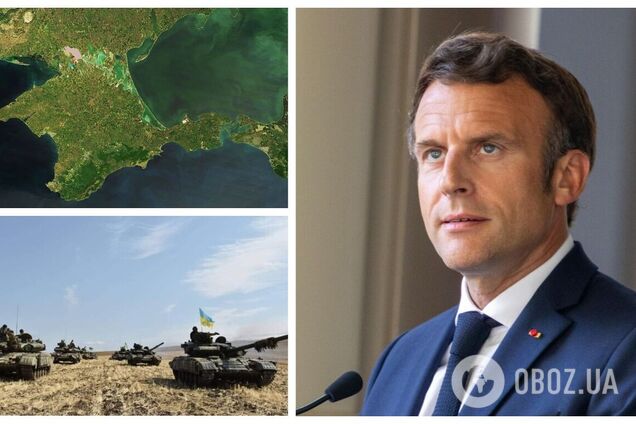Макрон уклонился от вопроса о Крыме и заявил, что Украине и России придется вернуться за стол переговоров