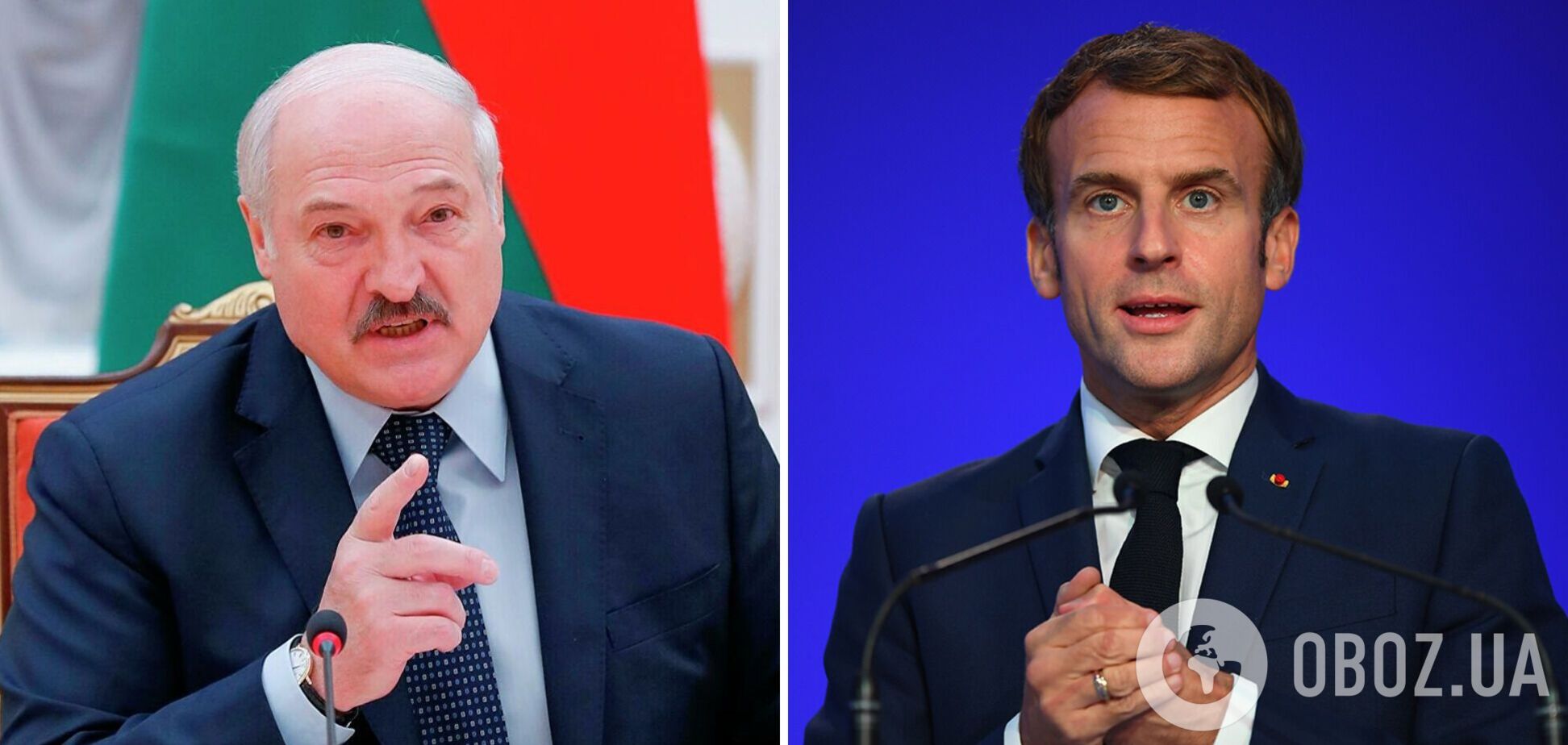 Макрон застеріг Лукашенка від активного втягування у війну: не минеться без проблем