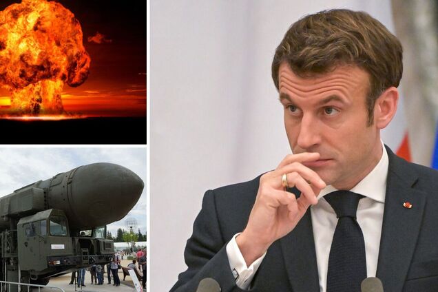 Макрон відповів, чи Франція застосує ядерну зброю в разі такого удару Росії по Україні
