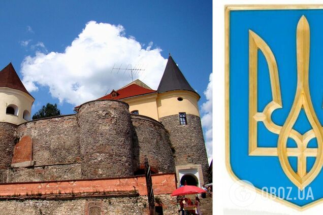 В обществе венгерской культуры Закарпатья раскритиковали решение об установлении герба Украины на постаменте замка 'Паланок'. Фото