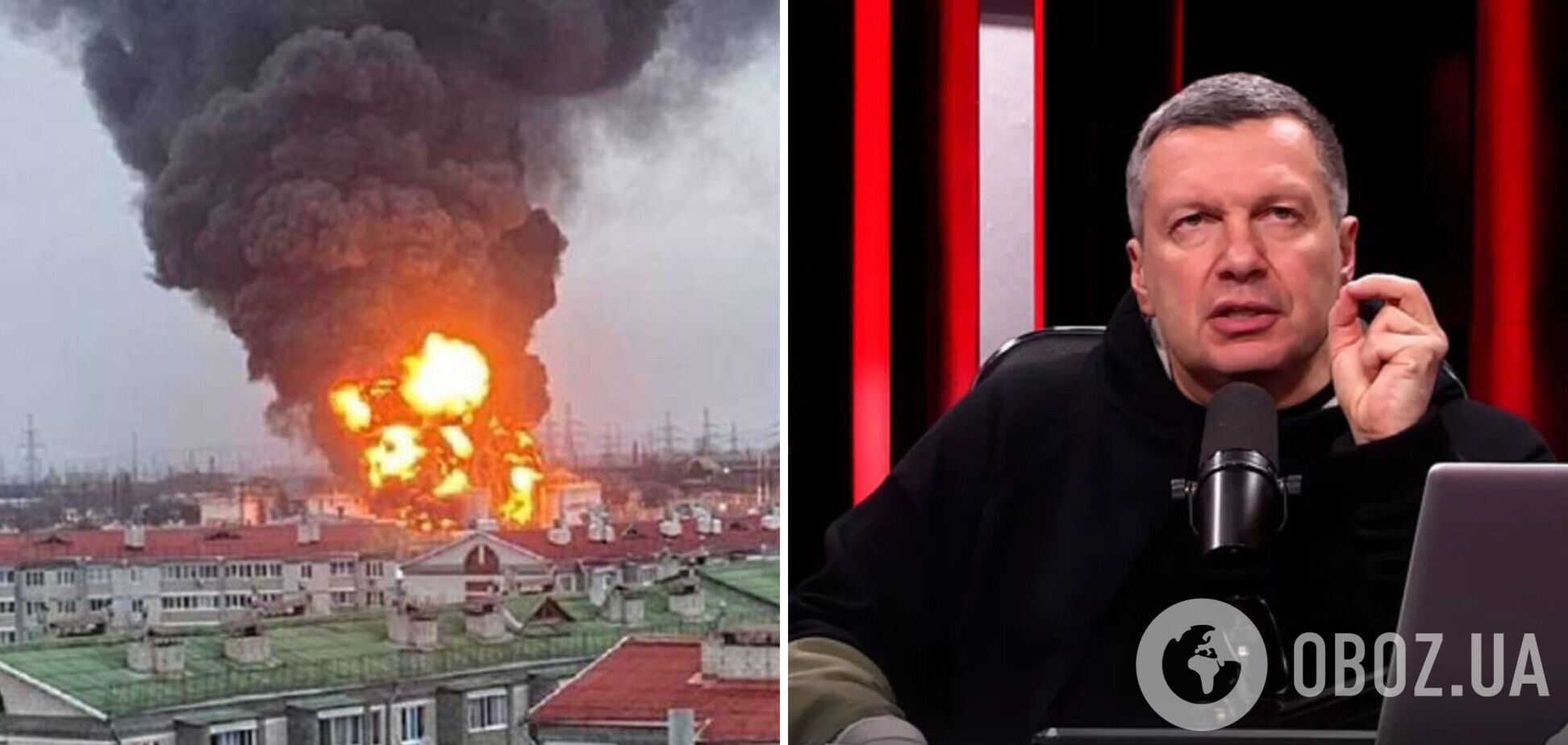 Соловйов влаштував істерику через вибухи у Бєлгородській області і розмріявся про знищення двох українських міст. Відео 