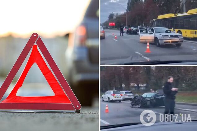 Сталася аварія за участю п'яти транспортних засобів