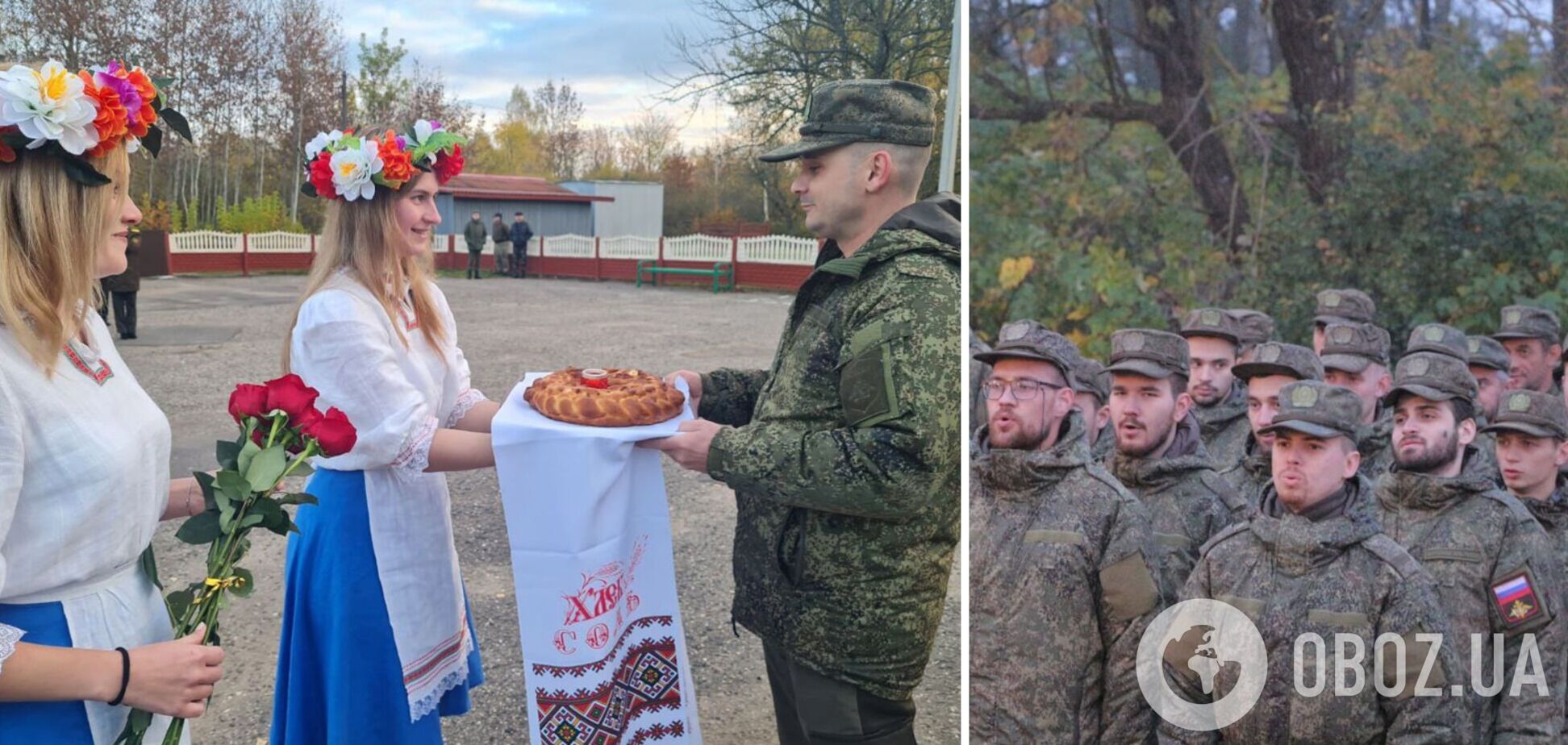 В Беларуси заявили о прибытии первых эшелонов войск РФ: встречали 'с хлебом и солью'. Видео