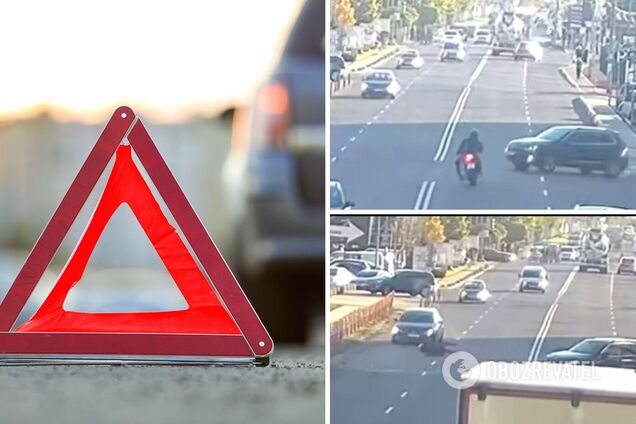 Водій після ДТП упав на дорогу