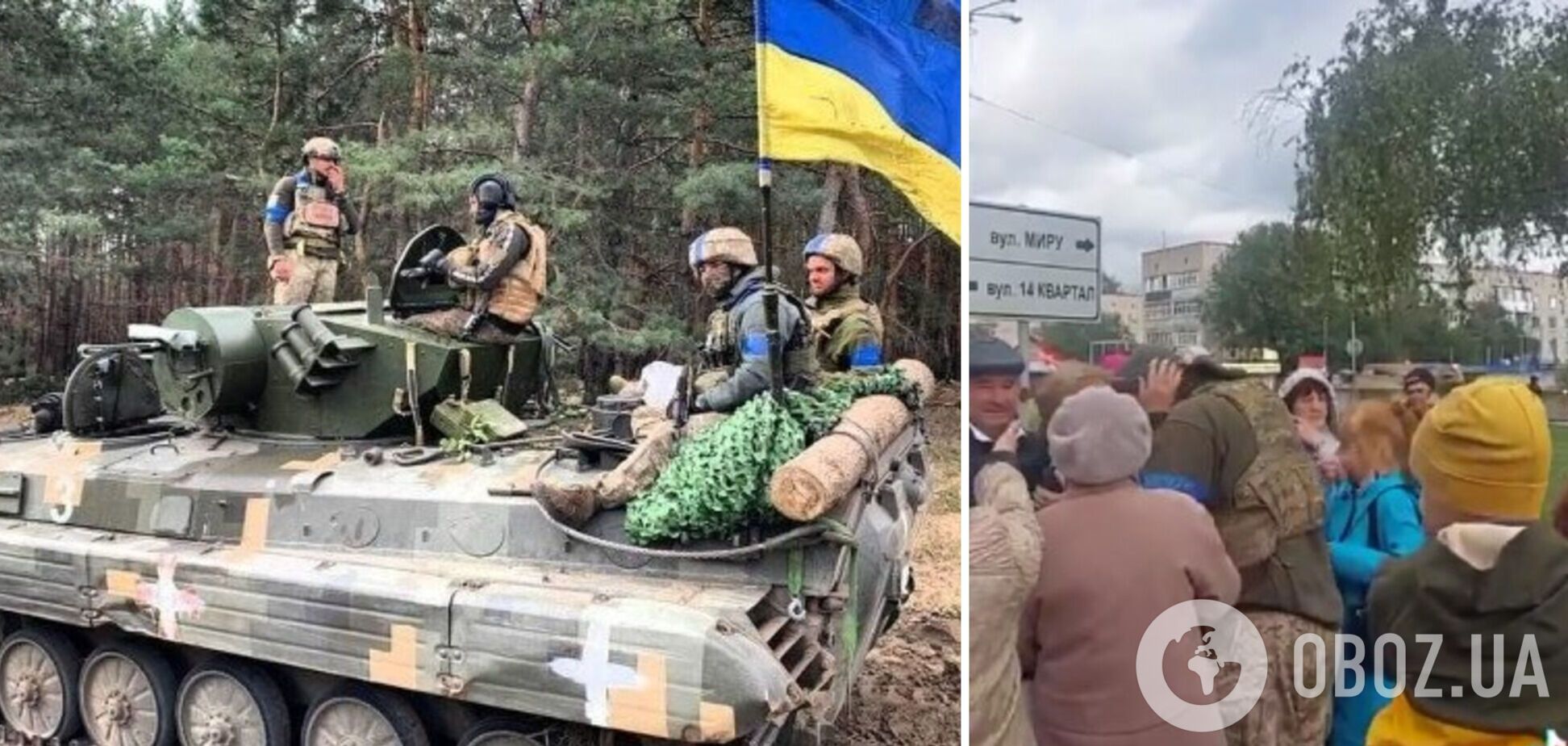 Жители Боровой трогательно встретили украинских военных