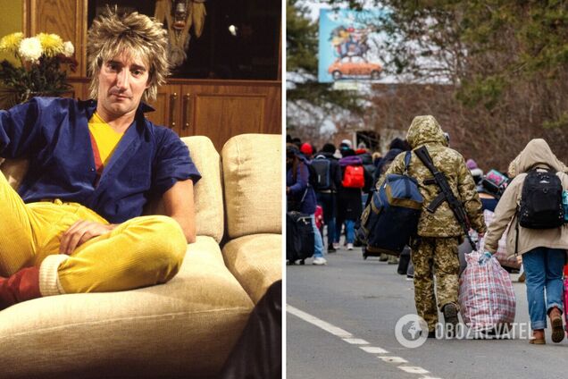 Британський музикант Род Стюарт прихистив українську родину біженців з 5 дітьми