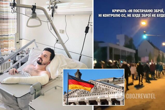 Оперний співак Іванчук показав шрами від куль окупантів німцям, які виступили проти постачання зброї Україні. Відео