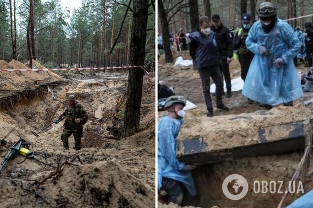 На звільненій від окупантів території Харківщини знайшли тіла сотень українців, вбитих загарбниками: серед них 19 дітей