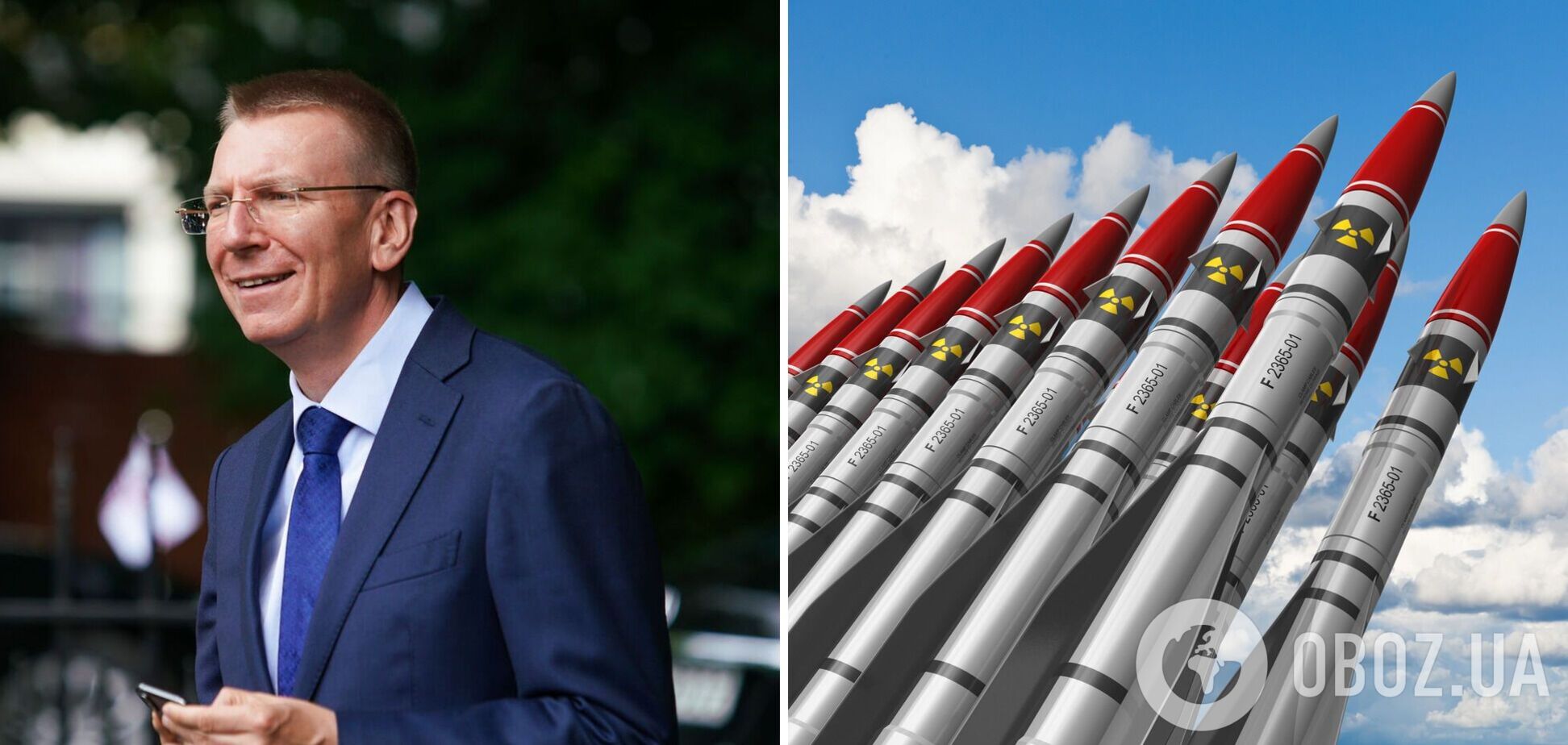 Глава МЗС Латвії: ядерні погрози Путіна – просто розмахування ножем