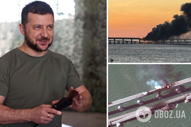 Зеленский заявил, что Украина непричастна к взрыву на Крымском мосту