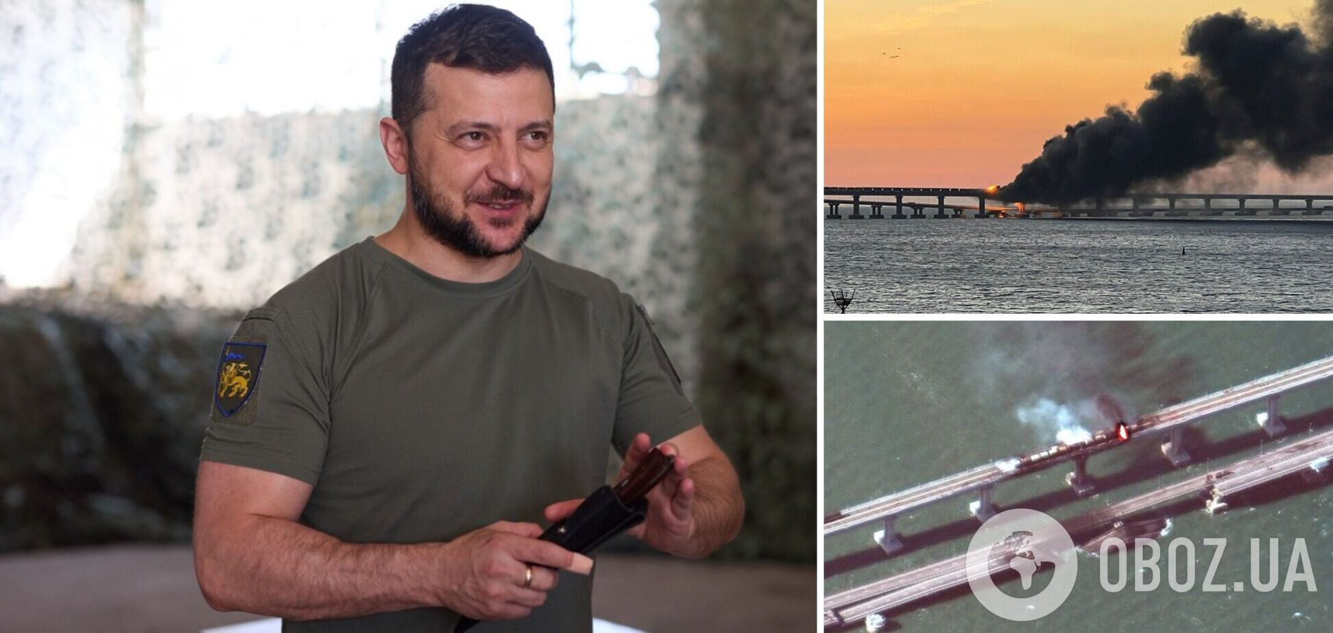Зеленский заявил, что Украина непричастна к взрыву на Крымском мосту