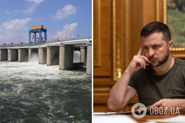 Зеленский призвал не допустить подрыва оккупантами дамбы Каховской ГЭС: мир должен отреагировать уже сейчас
