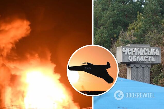 Війська Росії вночі атакували Черкащину п’ятьма дронами-камікадзе: влучили в об’єкт критичної інфраструктури