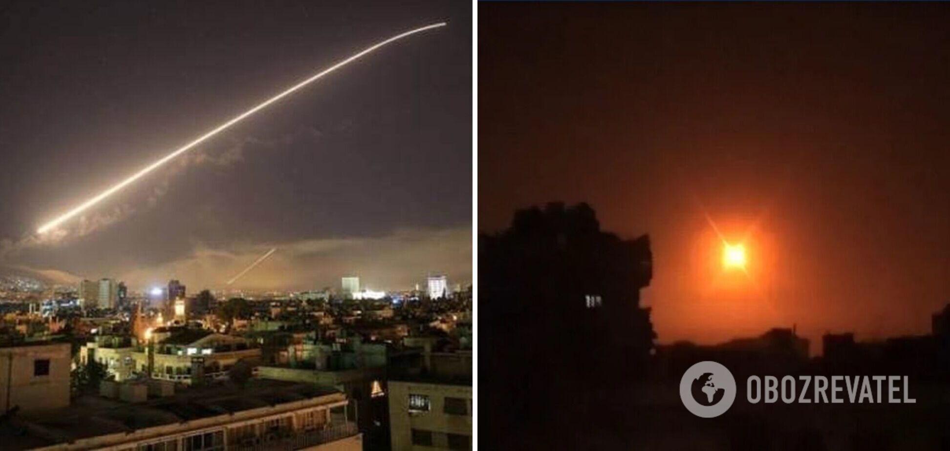 Израиль атаковал Сирию, сработала ПВО