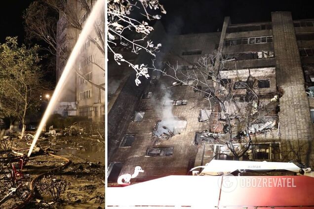 Появилось видео момента падения самолета на многоэтажку в российском Ейске