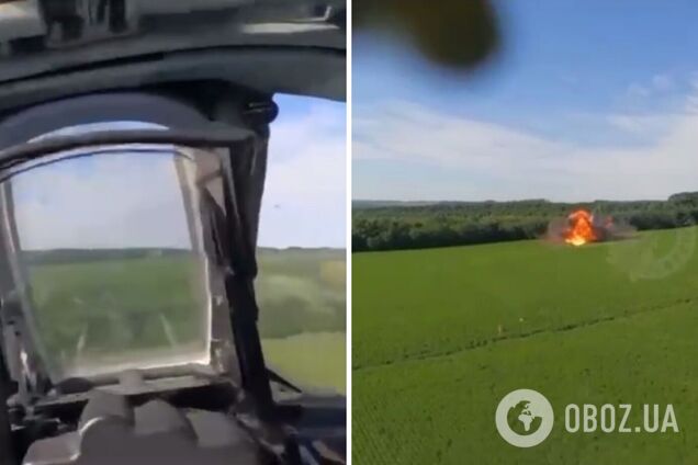 Пілот збитого ЗСУ російського літака зняв відео, як катапультувався