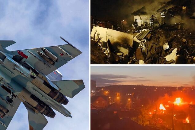 Крах російського винищувача в Іркутську