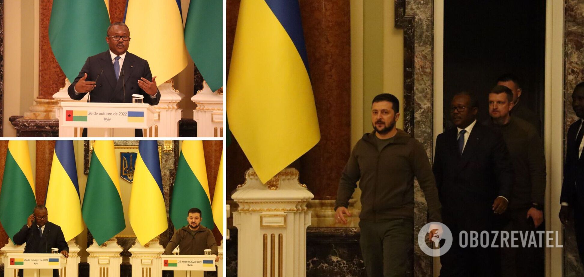 В Україну з візитом прибув президент Гвінеї-Бісау: побував в Ірпені та провів переговори із Зеленським. Фото