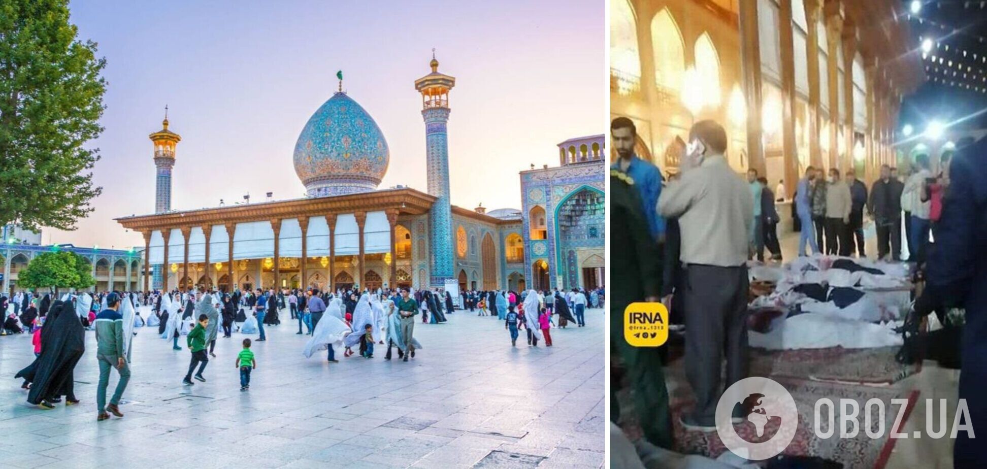 15 погибших и десятки раненых: в Иране расстреляли паломников в мавзолее Шах-Черах