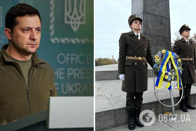 Зеленський ушанував пам'ять воїнів, які віддали життя за звільнення України від нацистів. Фото