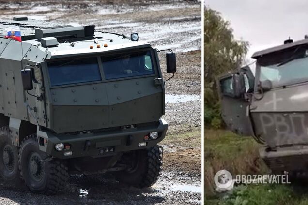 Защитники Украины 'затрофеили' российский КамАЗ-63968 'Тайфун'