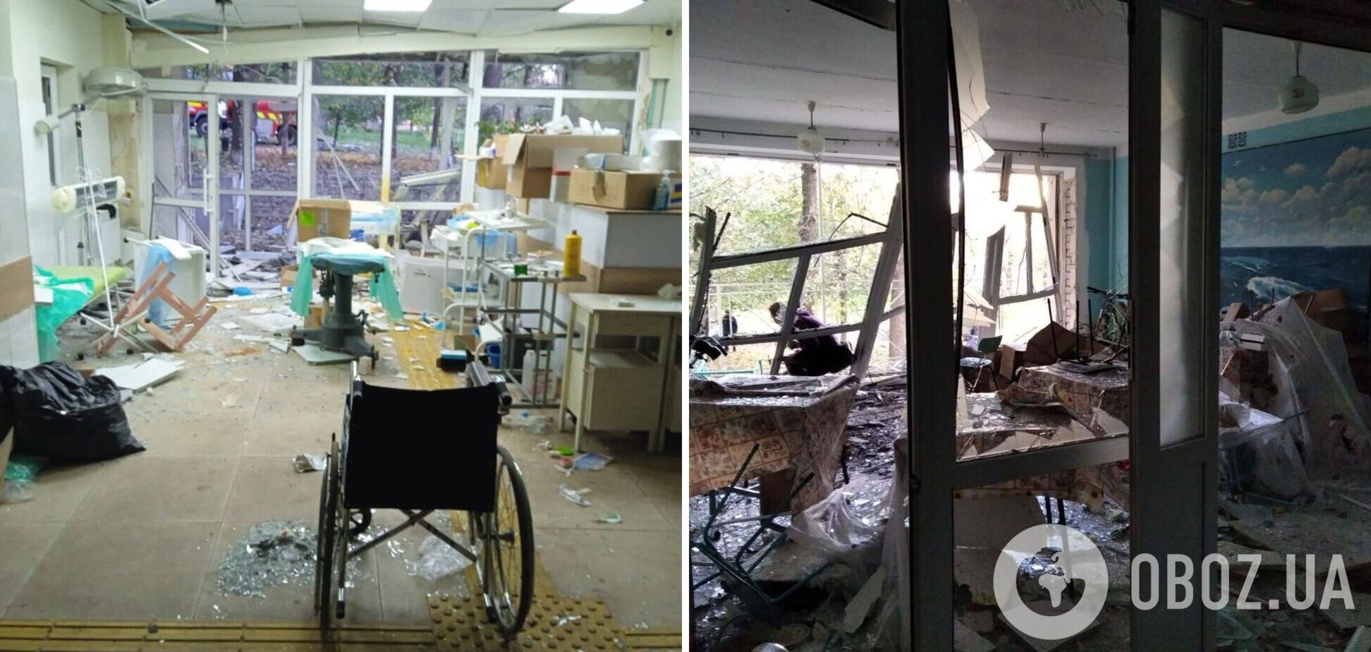 Оккупанты обстреляли больницу в Купянском районе: погиб медик, помещение почти полностью разрушено. Фото