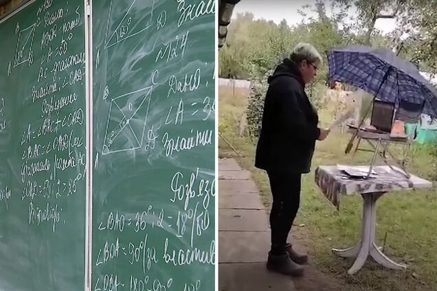 Волонтеры привезли женщине доску домой, чтобы она могла учить детей