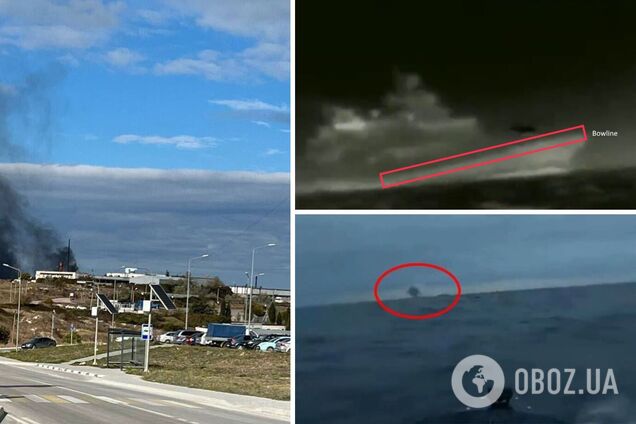 Безпілотник вдарився об судно і вибухнув: нові деталі атаки на флагмана Чорноморського флоту РФ. Фото і відео