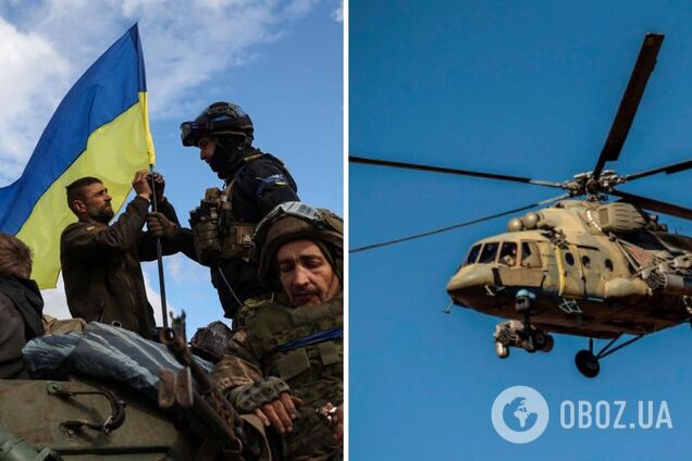 Украинские зенитчики сбили очередной российский вертолет на Донетчине. Видео