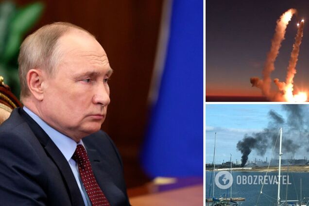Путін назвав помстою за Севастополь масову ракетну атаку по енергетичних об’єктах України. Відео