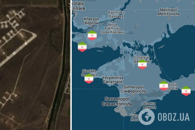 OSINT-исследователи обнаружили место в оккупированном Крыму, откуда могли запускать иранские дроны в сторону Одессы. Фото