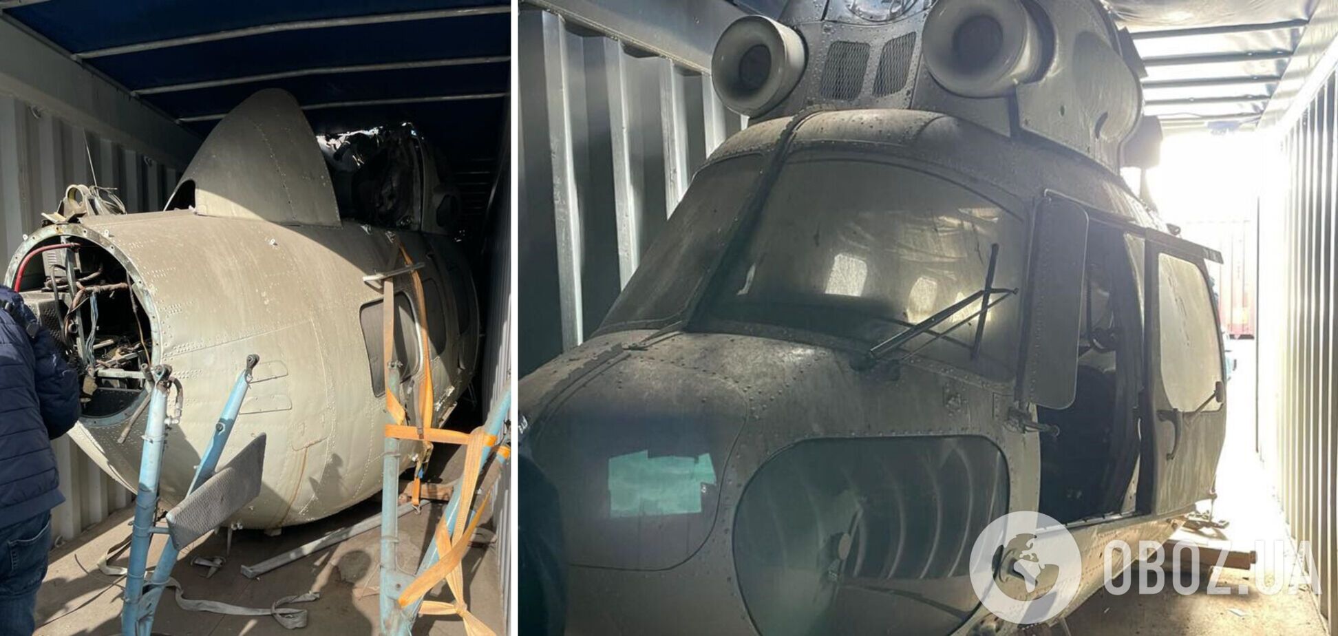 На Одеській митниці у контейнері знайшли гелікоптер Мі-2