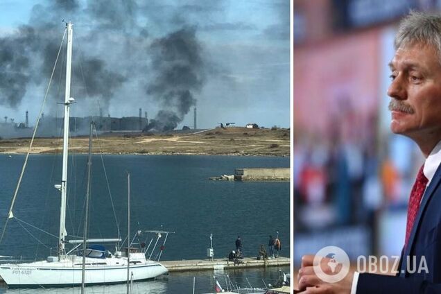 'У нас внутри страны не принято предоставлять доказательства': Песков выдал новые обвинения в сторону Британии из-за атаки на Черноморский флот