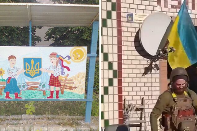 Воїни ЗСУ підняли український прапор у Новопетрівці на Херсонщині