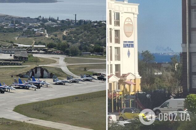 В окупованому Севастополі піднявся чорний дим. Фото