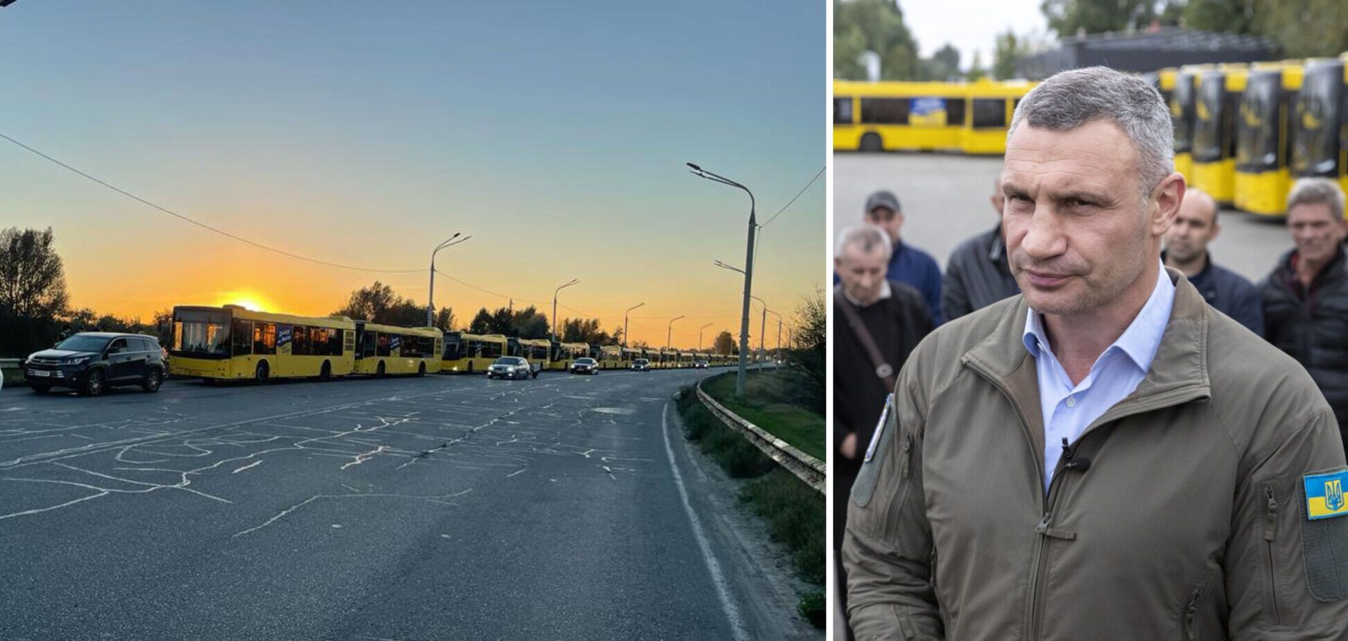 Уже в Днепре: Кличко показал автобусы, отправленные городу от Киева