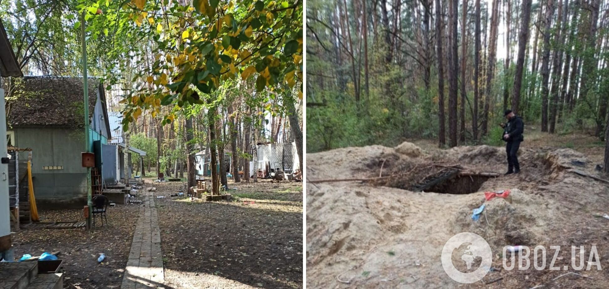 На Харьковщине нашли тела двух замученных оккупантами мужчин: их руки были соединены наручниками. Фото
