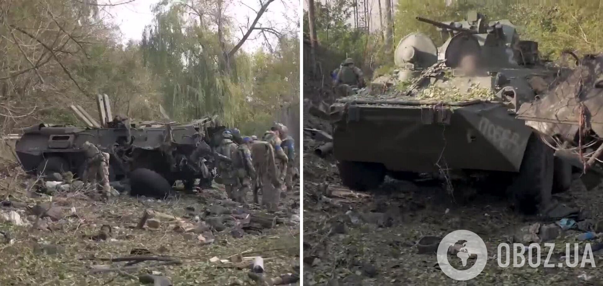 У врага минус два БТРа и много '200-х': в ВСУ показали точные удары по колонне захватчиков. Видео