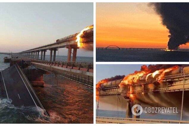 'Коли прокинуться генерали?' У Росії влаштували істерику через вибух і пожежу на Кримському мосту