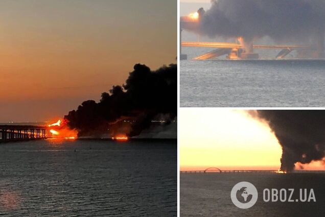 Вибух був дуже потужний, обвалилося два прольоти: очевидці розповіли про 'бавовну' на Кримському мосту