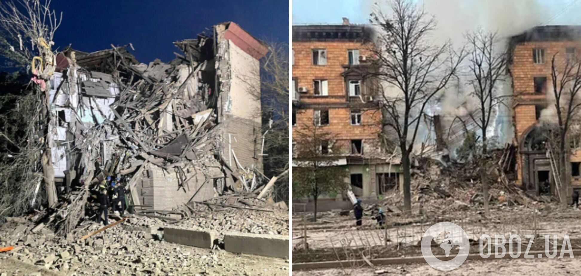 Число погибших в результате ракетного удара РФ по Запорожью достигло 14 человек