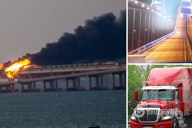 В Росії назвали ім’я водія фури, яка вибухнула на Кримському мосту: власник авто записав відеозвернення