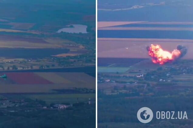 Украинские защитники сбили вражеский Су-34 во время контрнаступления на востоке: яркое видео